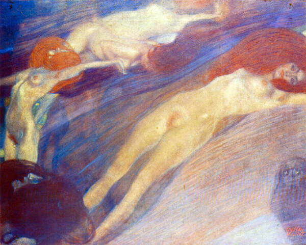 Moving water by Klimt